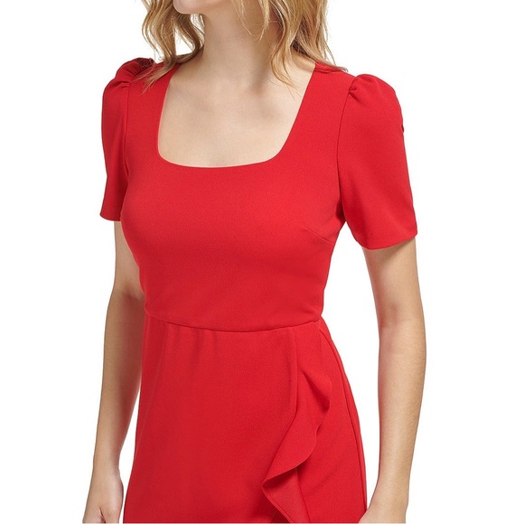 Karl Lagerfeld Paris Ruffled A-Line Dress Size 8 - Picture 6 of 8